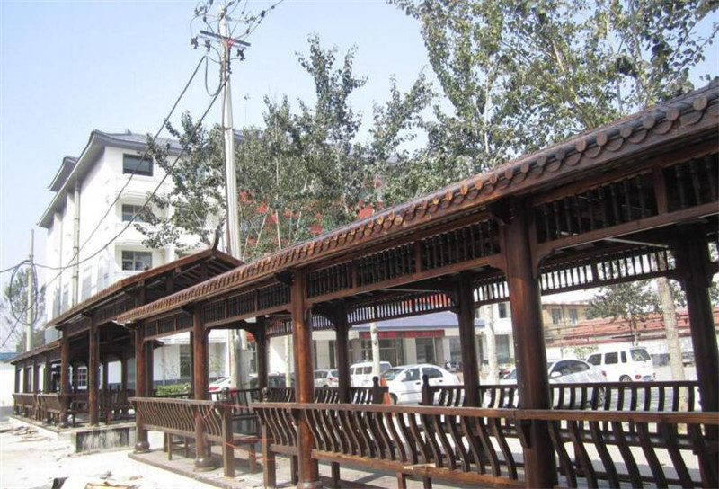 防腐木長廊