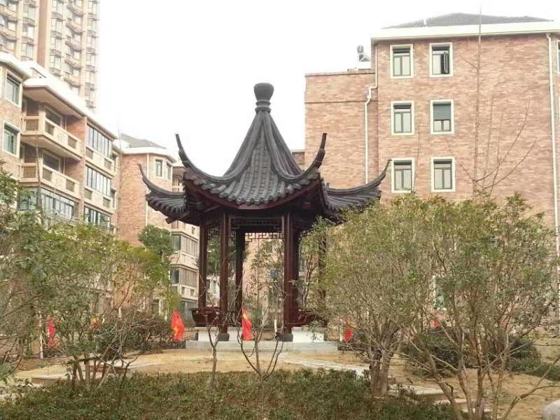 防腐木涼亭