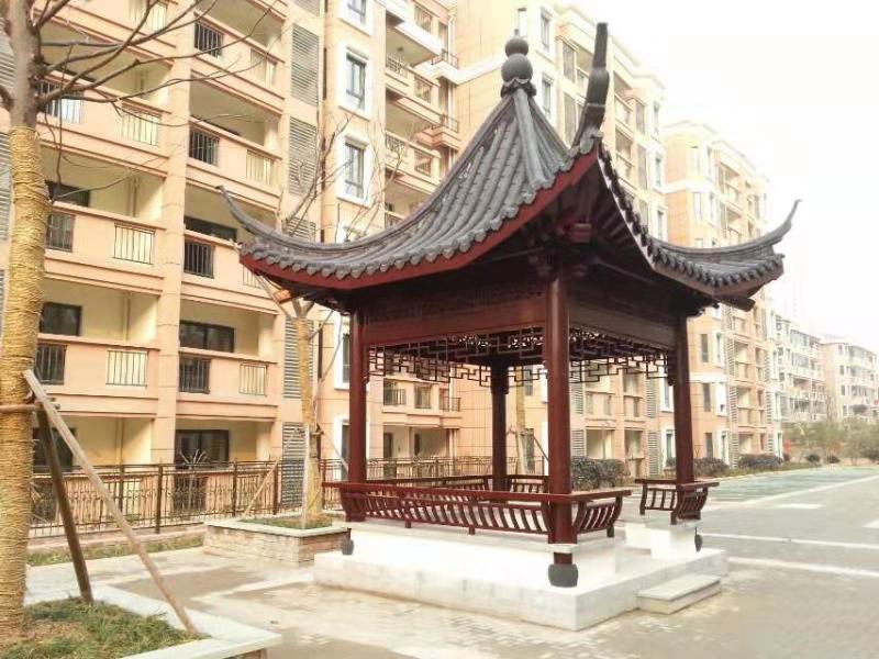 防腐木涼亭